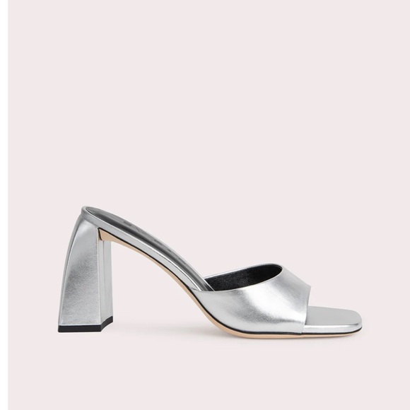 BY FAR Michele Mule in Silver, Size: EU 37 - Picture 4 of 12